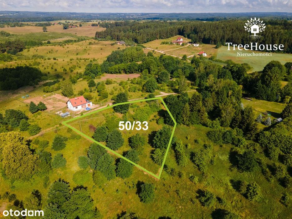 Działka siedliskowa w spokojnej okolicy Ługwałd