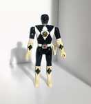 1993 Mighty Morphin Power Ranger Black Auto Flip Head