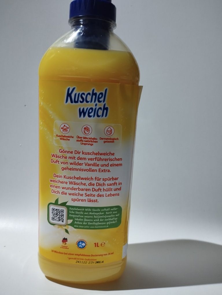 Płyn do płukania tkanin 1L 38 prań kuchel weich