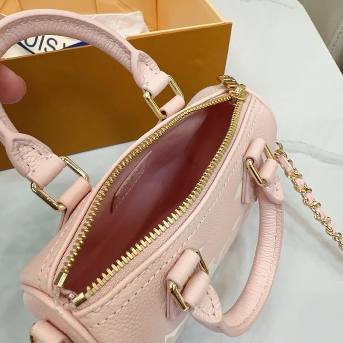 Сумка Louis Vuitton Nano Speedy рожевa