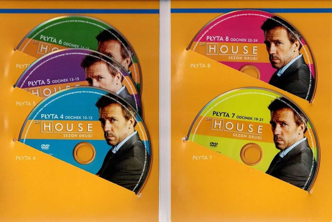 Zestaw 3 Sezony Dr House 21 Płyt Dvd Sezon 1, 2 I 3