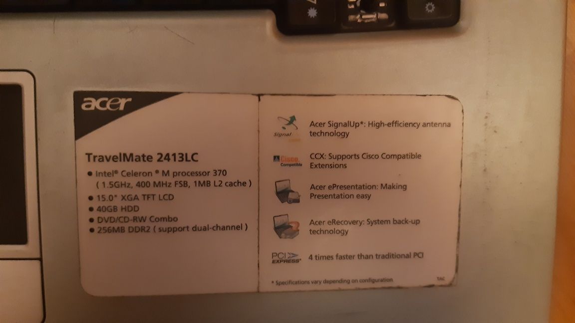 Acer Travelmate 2413lc