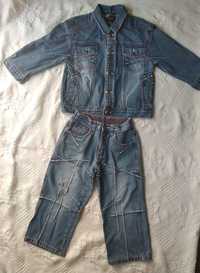 Bluza jeansowa+spodnie (komplet na 4lata)