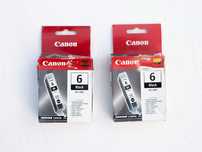 2x Canon BCI-6BK tusz czarny oryginalny