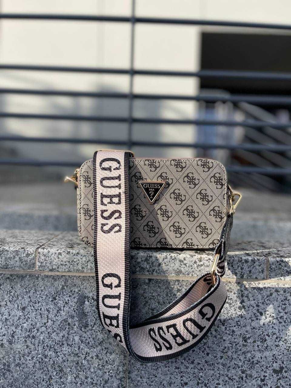 Сумка через плечо Guess, Серая сумка Guess, сумка Guess