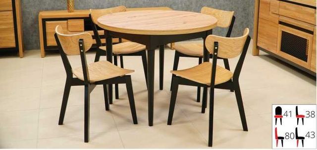 Zestaw ROZKŁADANY stół+ 4 krzesła