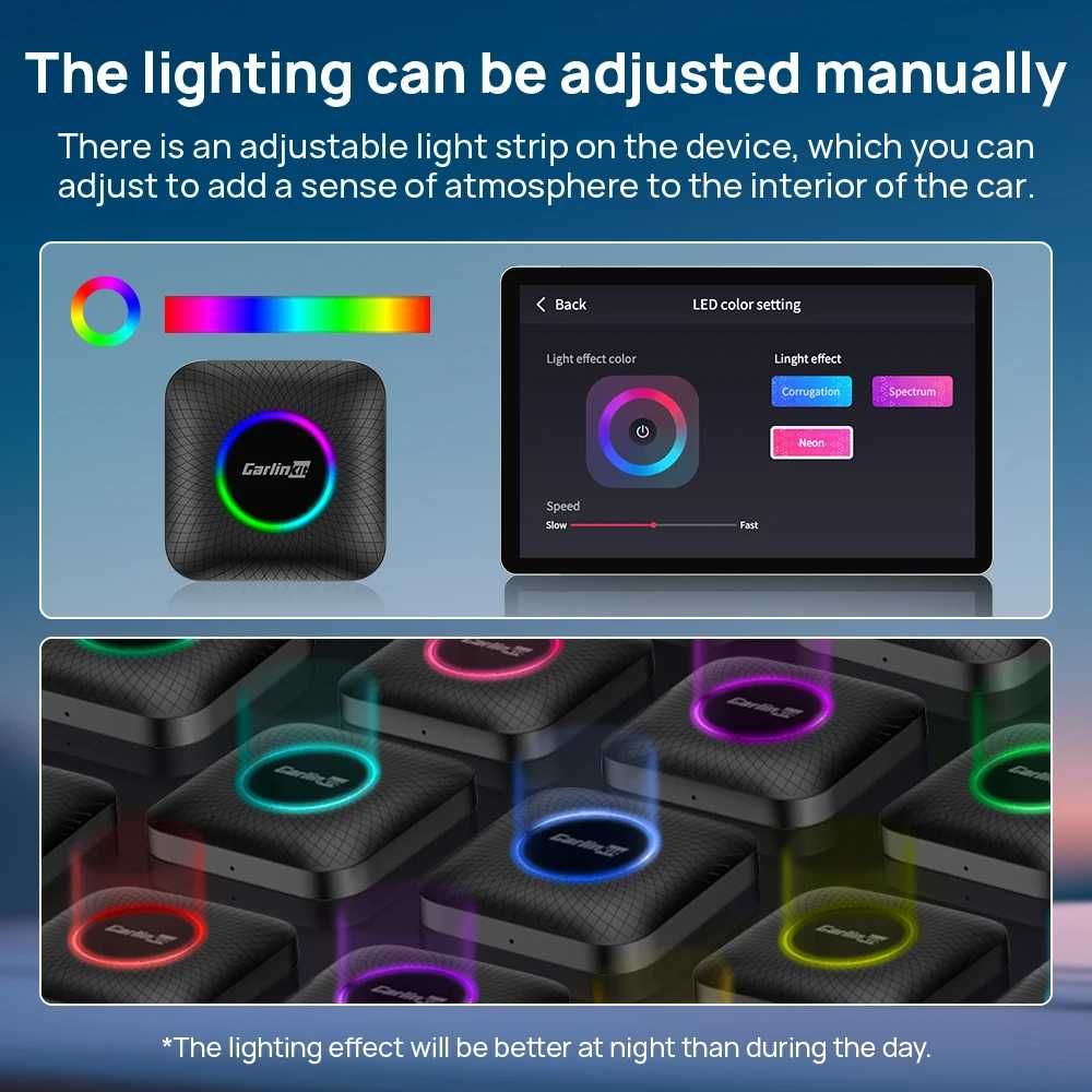 CarlinKit Ambient CarPlay AI Box 2025 8GB 128GB бездротовий карплей
