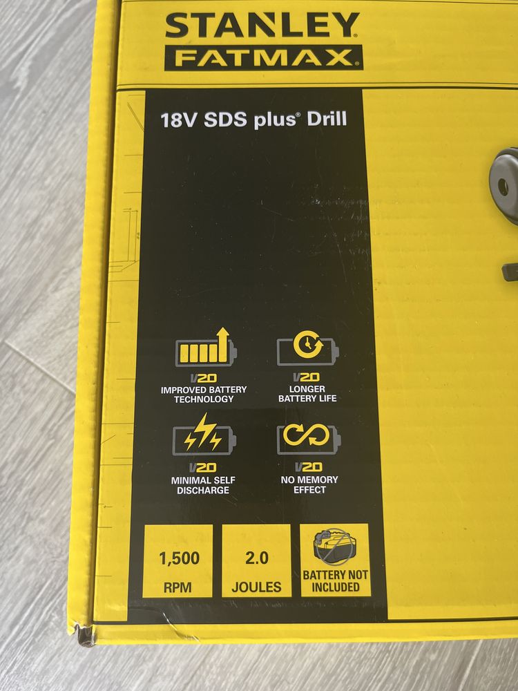 Stanley fatmax 18V sds plus drill mlotowiertarka akumulatorowa