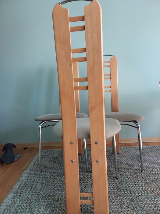 6 tapicerowanych krzeseł