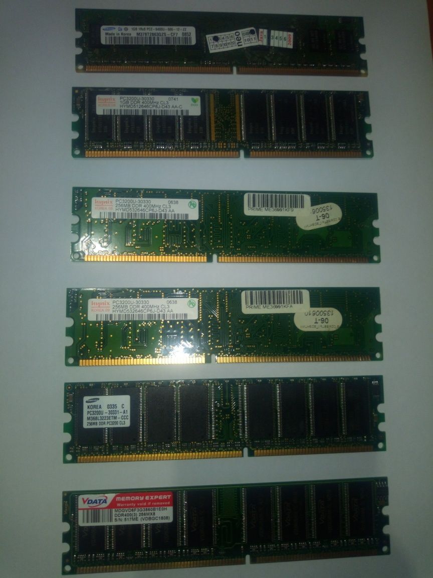 Оперативная память DDR1 DDR2 DDR3
