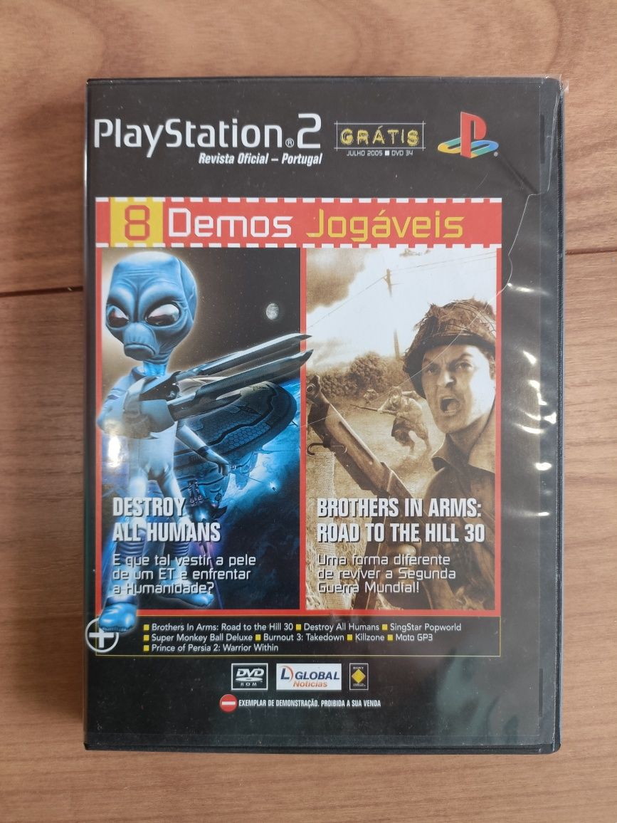 2 Jogos PlayStation 2: Demos Colecionáveis