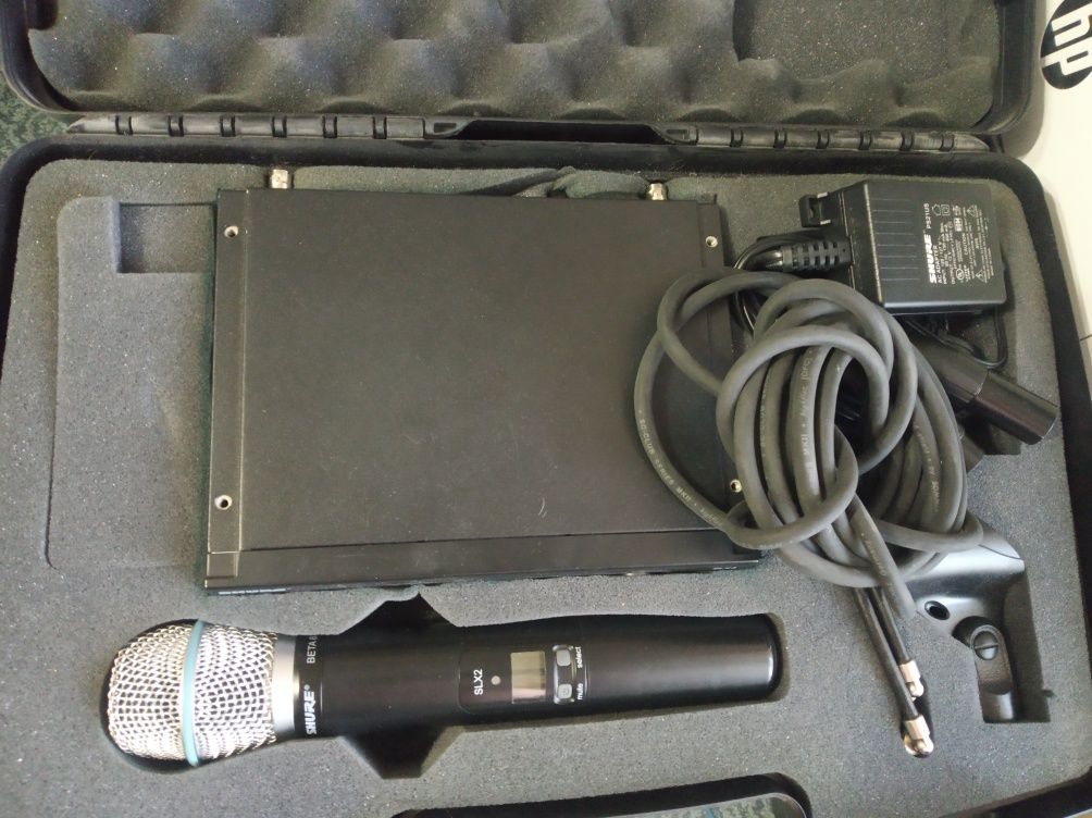 Shure SLX24 beta87. Sennheiser EW, AKG WMS, Pgx24 blx кейс голова