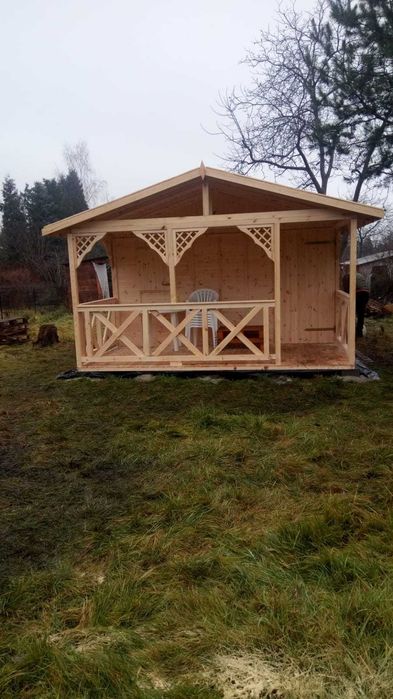 Działka ROD Muchowiec, 520m2, z nowym drewnianym domkiem