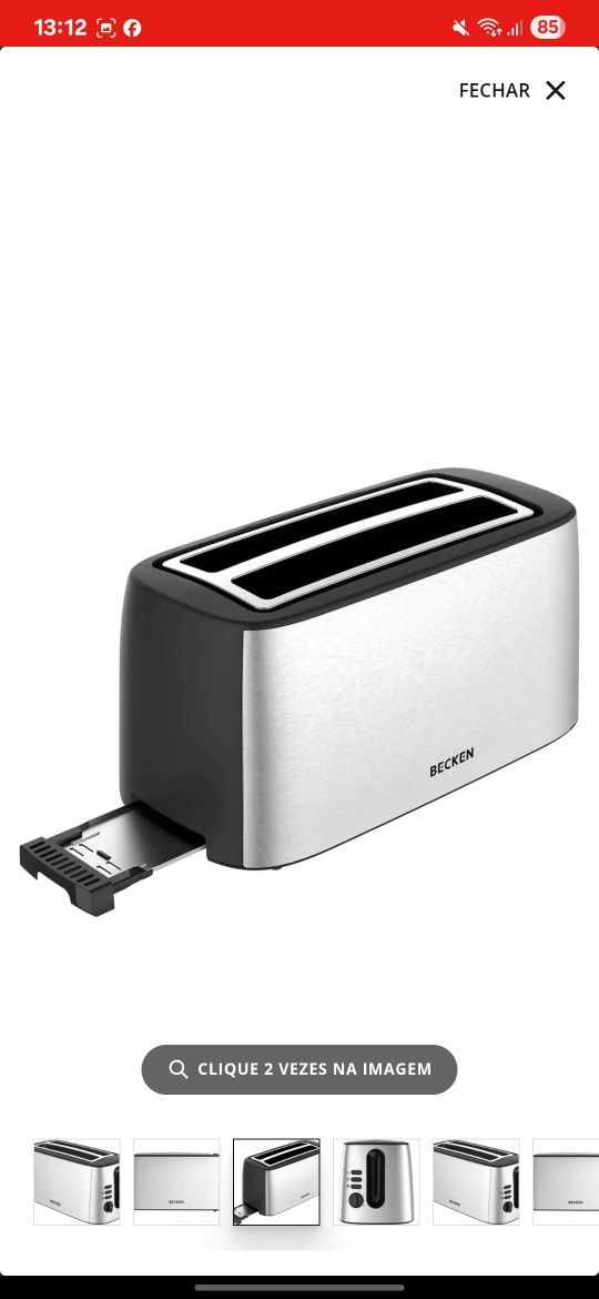 Torradeira 2E XL BECKEN BT8759 INOX
87