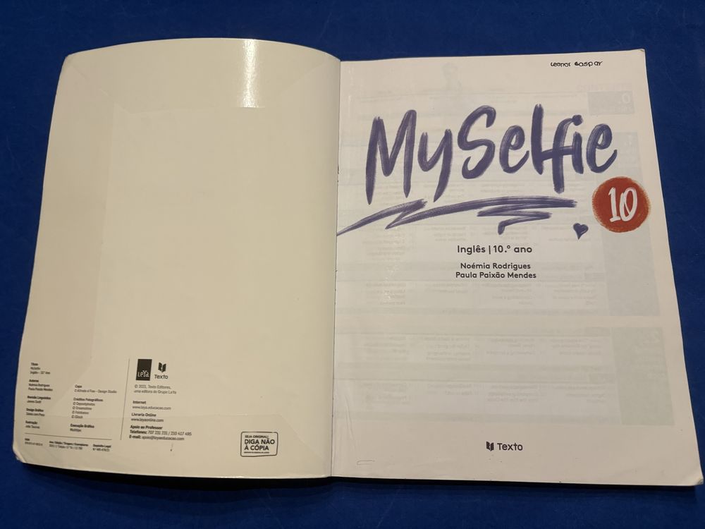 Manual Inglês MySelfie - 10 Ano