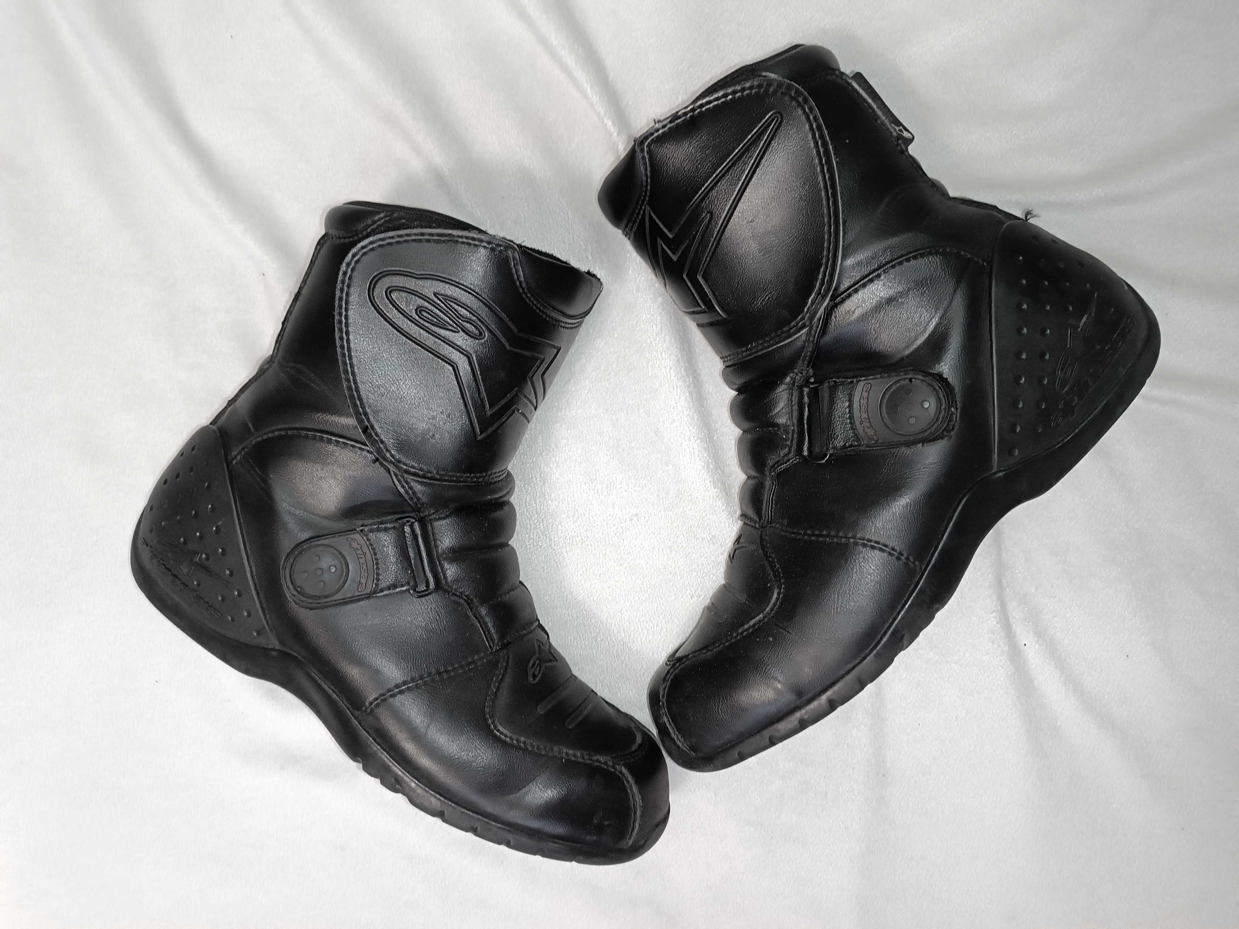 Мото ботинки Alpinestars Waterproof Италия кожаные мотоботинки 43 р