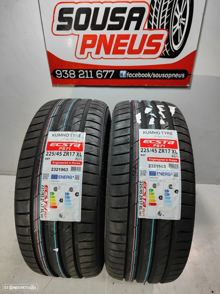 2 pneus novos kumho 225-45r17 - oferta dos portes