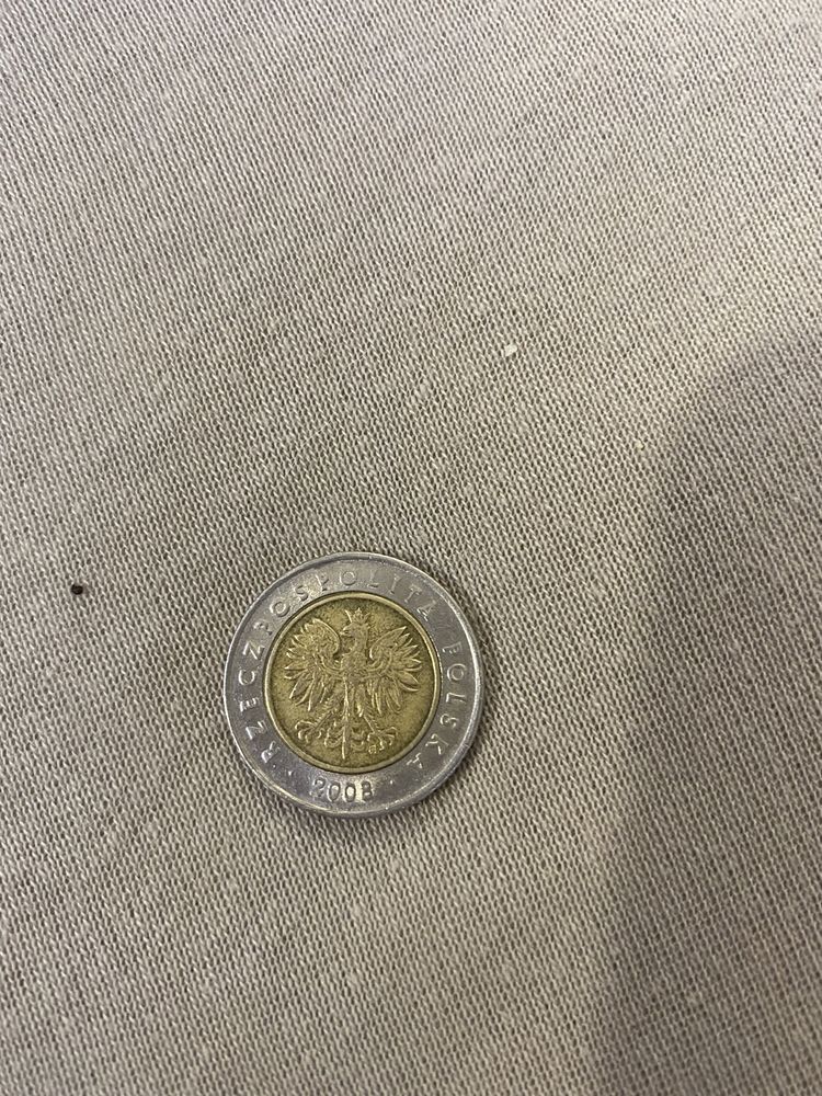 Moneta 5 złoty 2008 rocznik