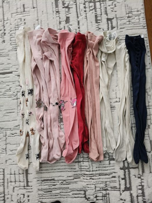 Rajstopy 122-128 H&M 9szt.