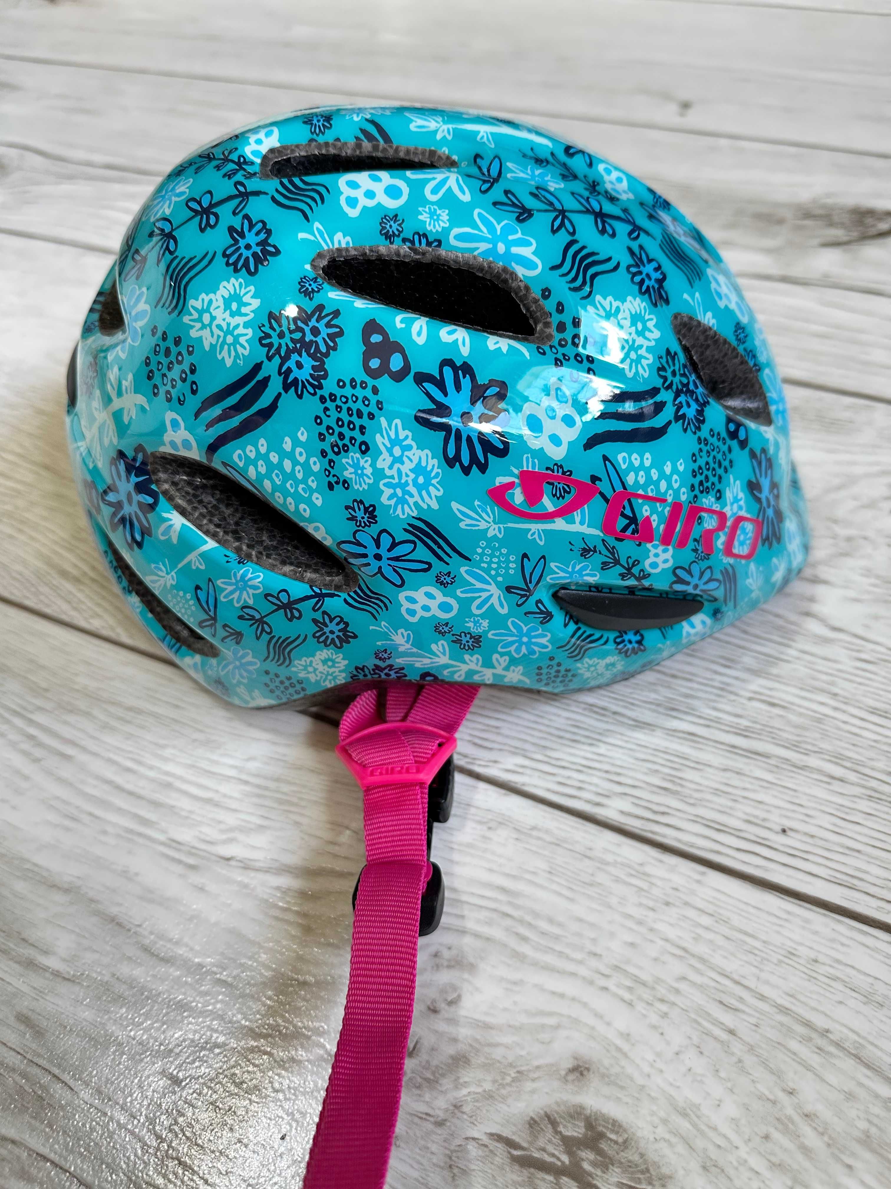 GIRO SCAMP dziecięcy dziewczęcy kask rowerowy na rower rolki S 49-53