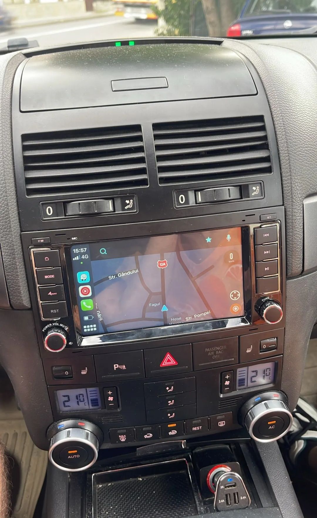 Rádio VW Touareg Android 13 com GPS (Novo)