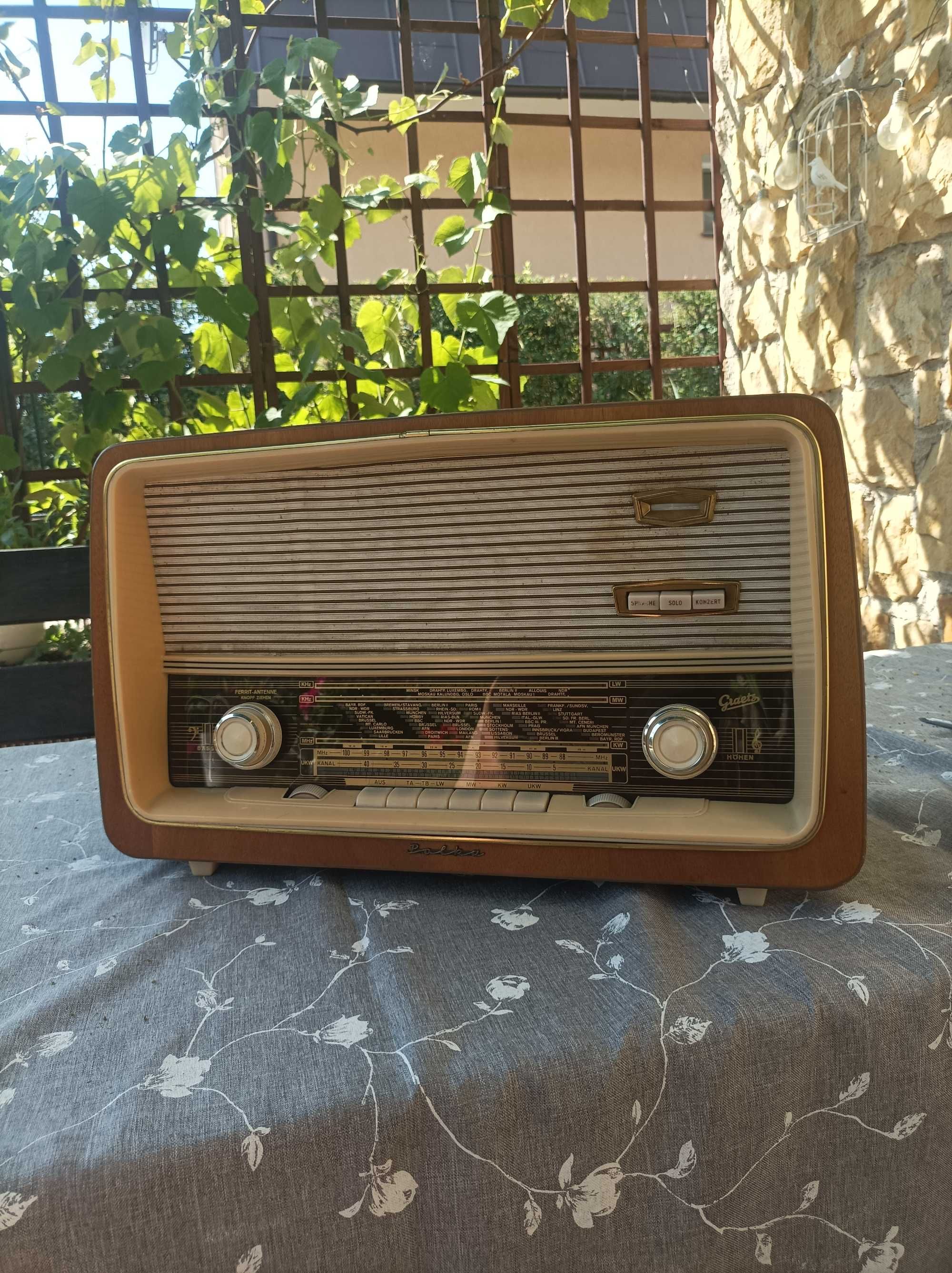 Graetz Polka 813 Raumklang-Vollsuper radio lampowe vintage