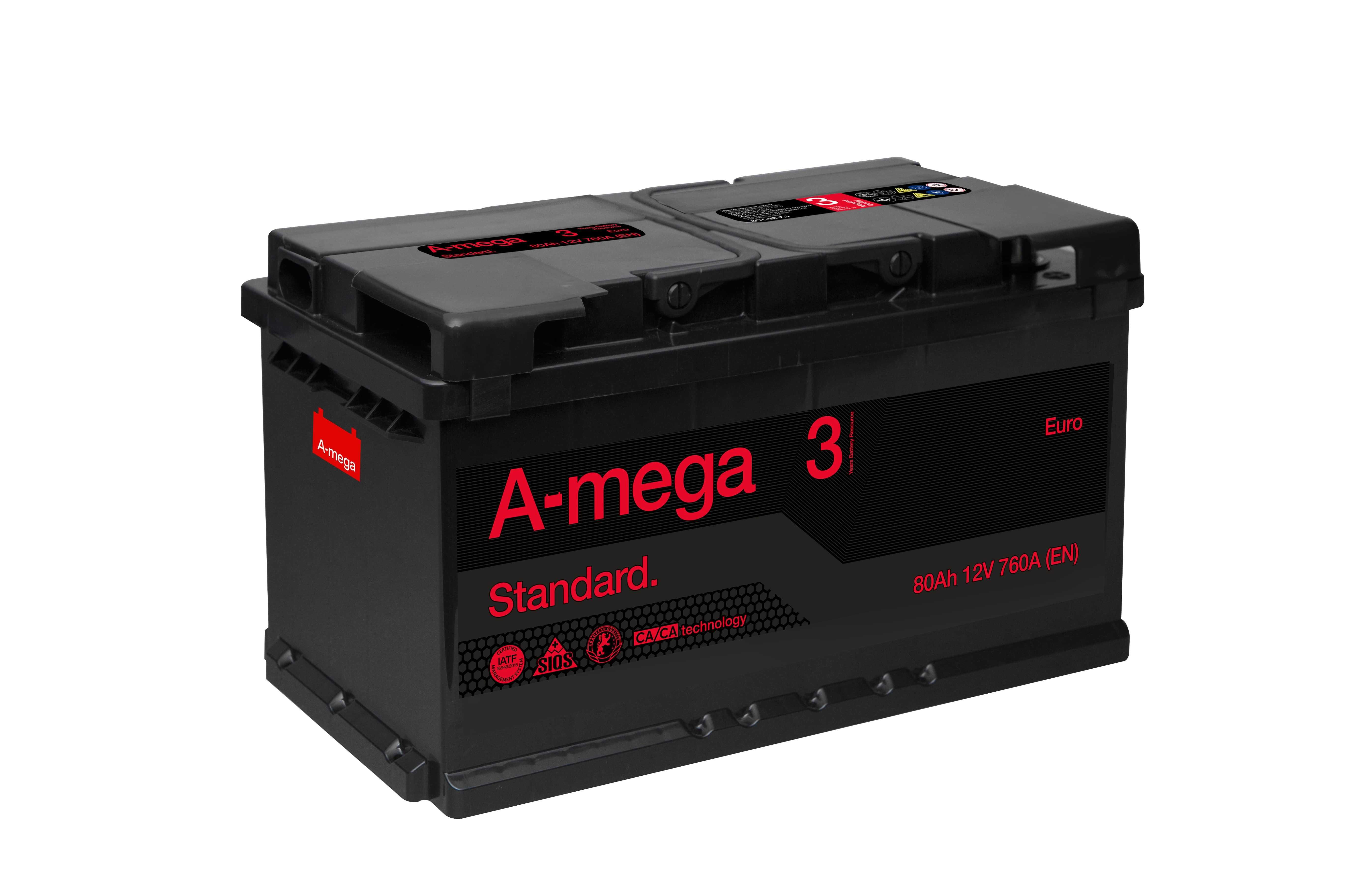 Akumulator Amega 80 Ah 760 A STANDARD M3 + GRATIS ZA 50ZŁ