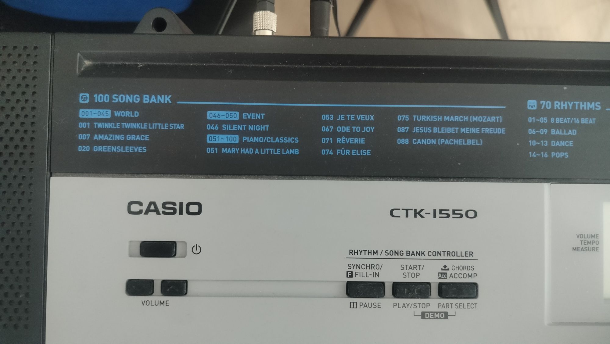 Organy Casio CTK 1550 + stojak