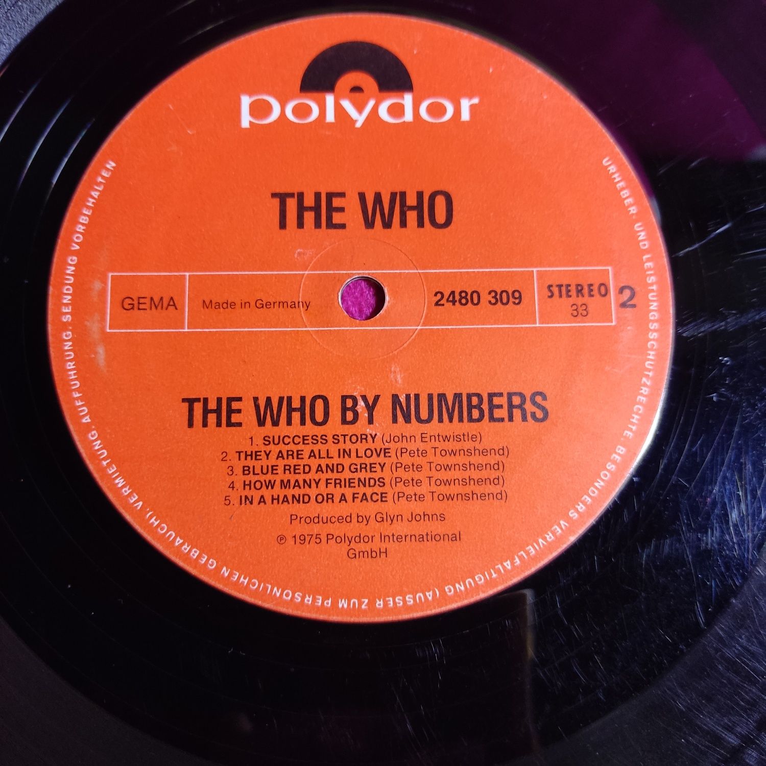 The who-By numbers,Tommy, Pete Townshend.Germany.1975,1979,1985.