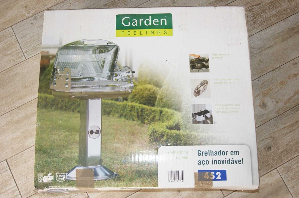 Grelhador para carvão vegetal NOVO ainda na embalagem