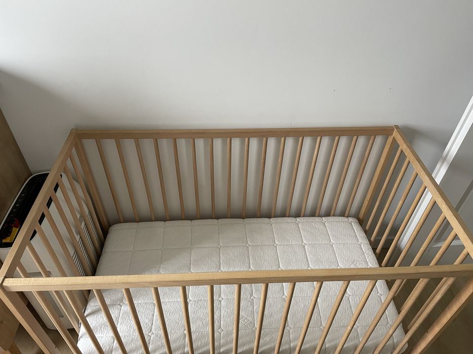 Łóżeczko IKEA sniglar plus materac hilding