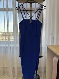 Синя  сукня