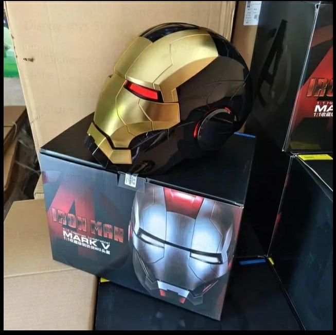 Máscara Iron Man Automática Premium Iron Patriot War Machine 1:1