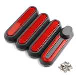 Osłony maskownice śrub 4szt. RED odblaski Xiaomi m365 1s pro pro2