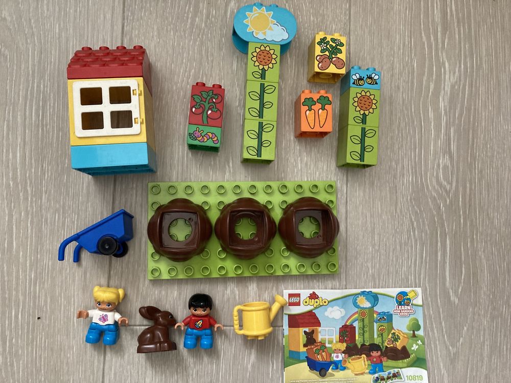 Lego duplo dwa zestawy ogród 10819 dzień 10616