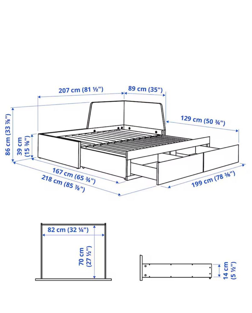 Łóżko Flekke Ikea