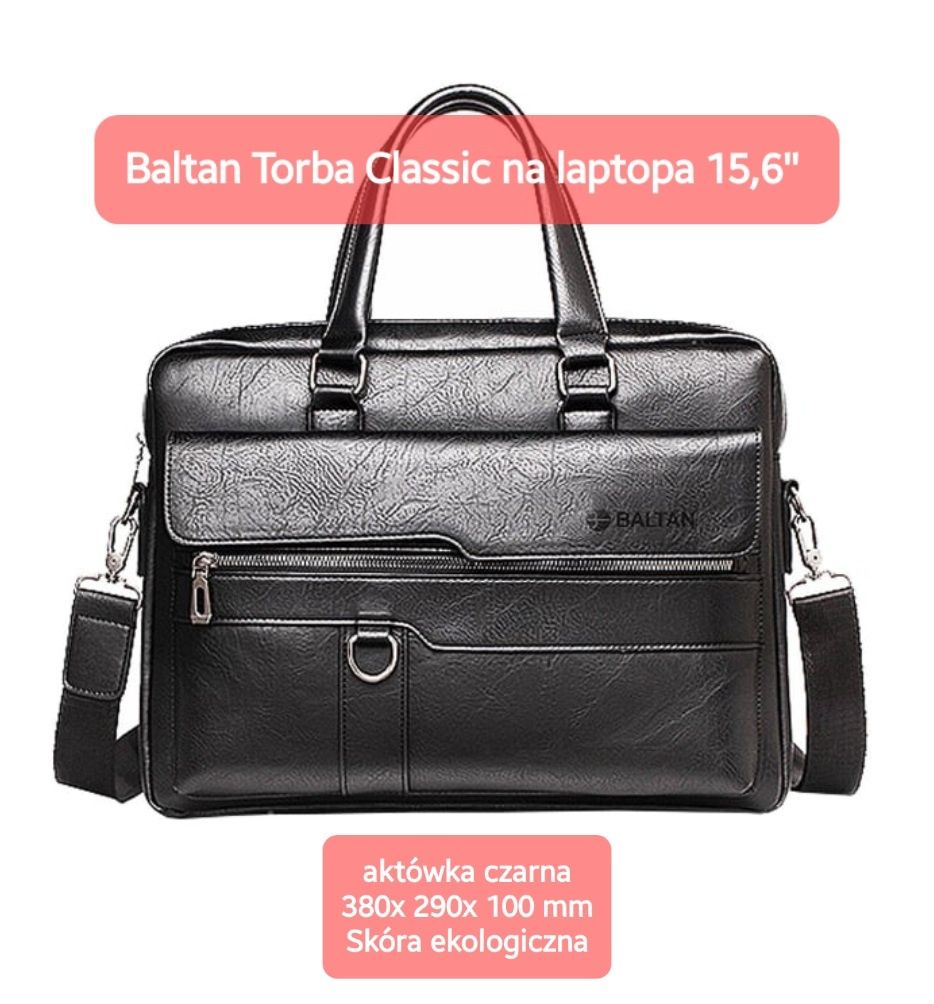 Torba na laptopa 15,6" skóra ekologiczna