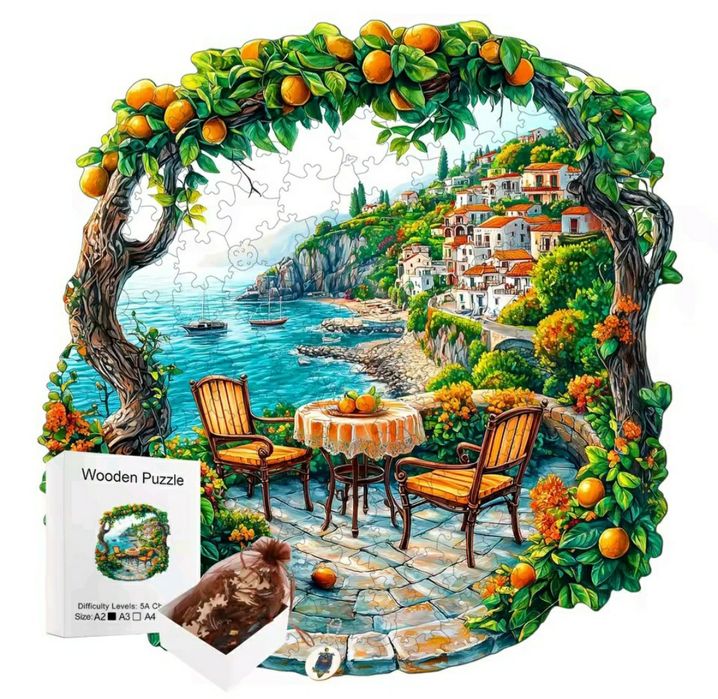 Puzzle obrazek Włochy drewniana układanka christmas prezent 3D święta
