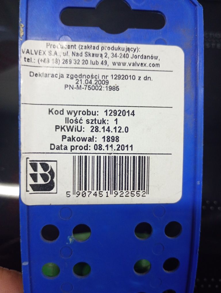 Zawór przelewowy 1/2