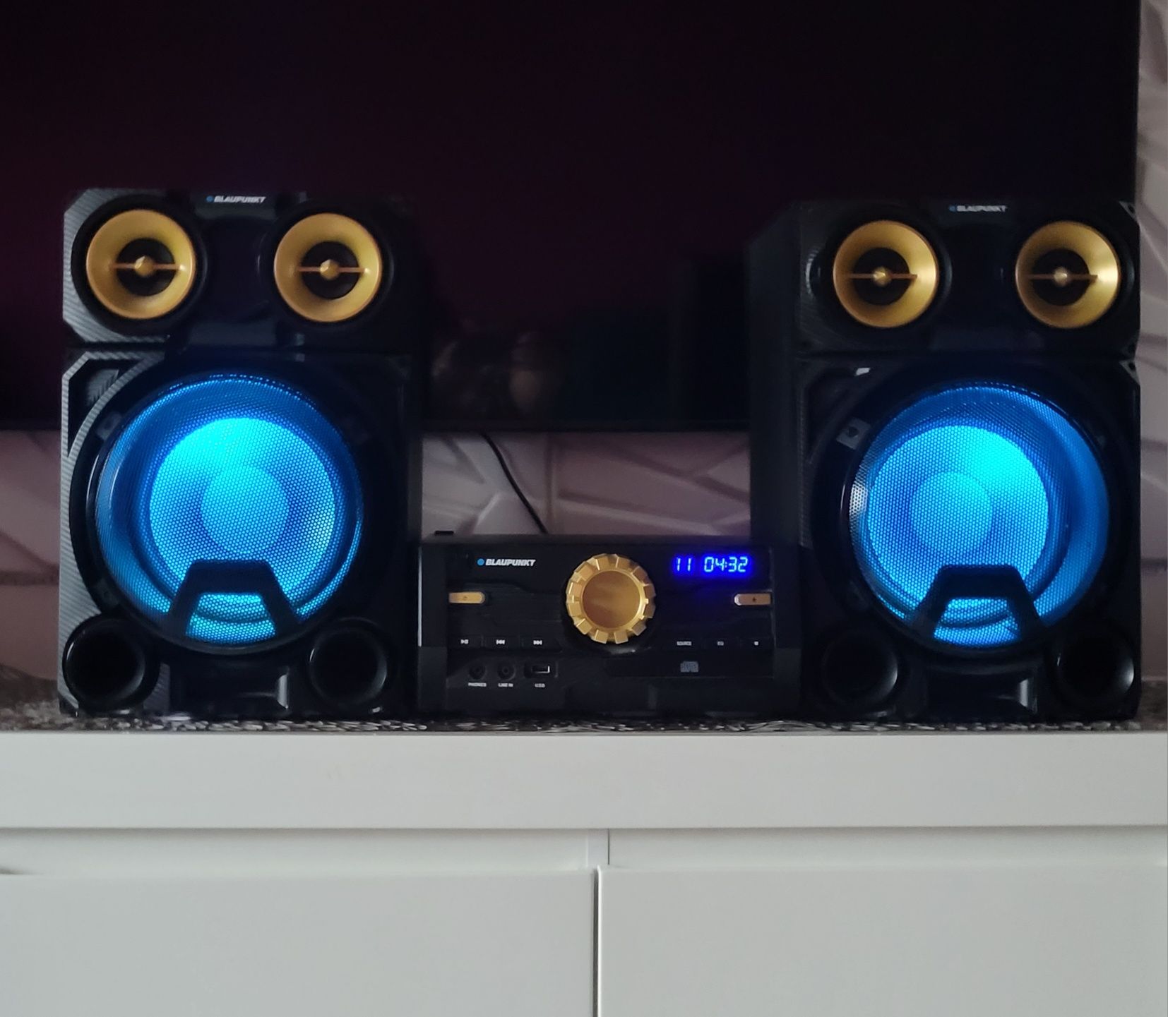 Wierza Hf Blaupunkt MC200BT bluetooht karaoke z dwoma mikrofonami