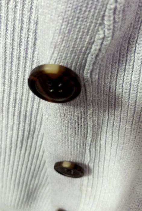 Lawendowy zapinany sweter sweterek kardigan h&m rozmiar 146/152