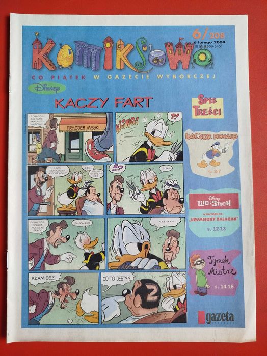 Komiksowo, komiks Gazeta Wyborcza, nr 6/208, 6 lutego 2004