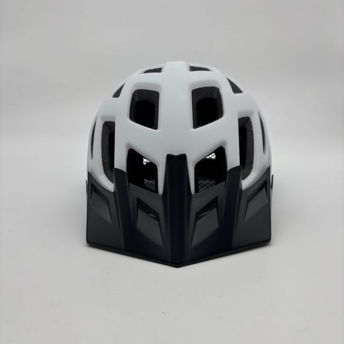 Kask rowerowy z lampką LED Biały Rozmiar S