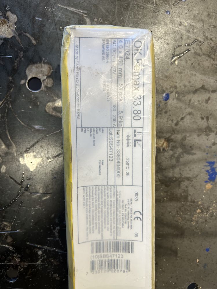 Esab elektrody  kilka rodzajow