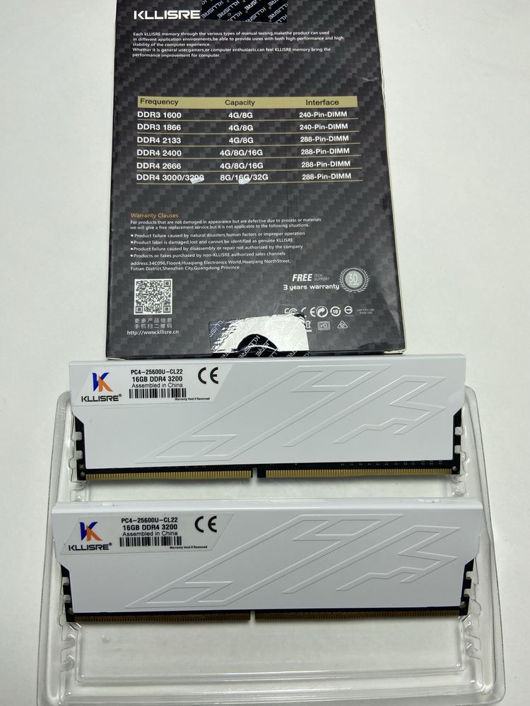 Ddr4 32gb 3200mhz (2*16) KLLISRE