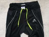 Czarne legginsy sportowe Adidas XS 34 getry do biegania fitness