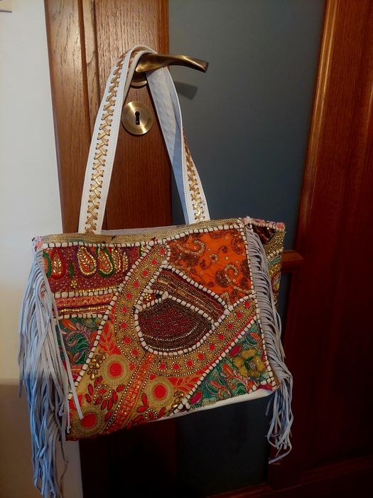 Alex Max torebka skórzana boho hand made