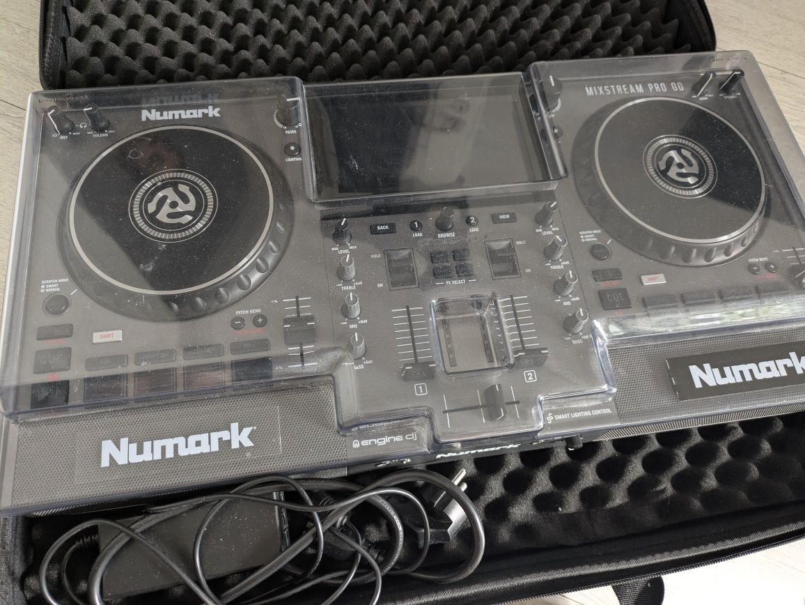 Numark Mixstream Pro Go + Case Futerał Torba + Decksaver