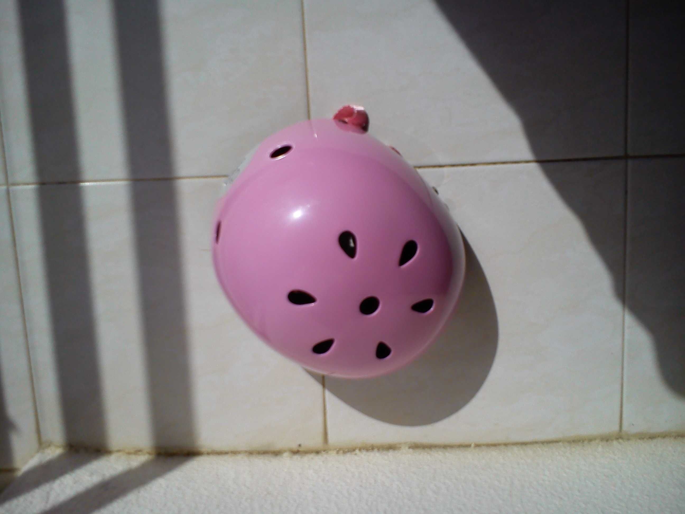 Patins em linha 34-36 e proteções, criança.