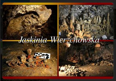 Jaskinia Wierzchowska magnes na lodówkę 9 x 6 cm
